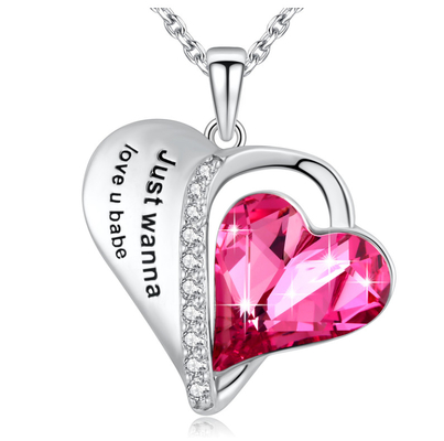 Elegante Sterling zilveren hanger halsketting voor vrouwen met hypoallergeen Oostenrijkse kristal OEM