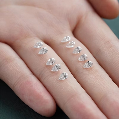 Laboratorium gegroeide diamanten voor sieraden hanger armband oorbel, peer gesneden moissanite losse stenen