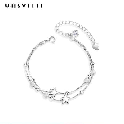 20.5cm 3gram Sterling Silver Jewelry Bracelets Silver de Armbandodm van de Balschuif