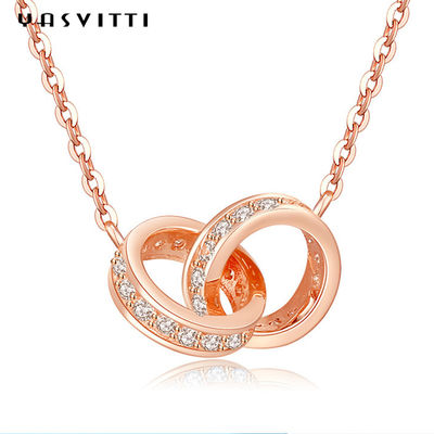 6.7X8.2mm 2.08g de Zilveren Halsband van de de Plaat Dubbele Lijn van de Kettingshalsband 18k