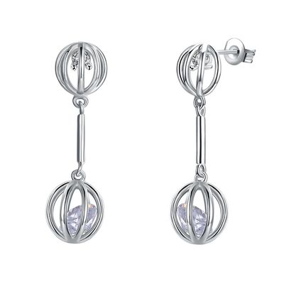 de Steenoorringen van 0.12oz 2.8X0.8cm Sapphire Stud Earrings Alloy Zircon