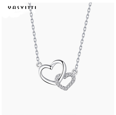 Vrouwenjuwelen Classic 925 Sterling zilveren halsketting Harthalsketting OEM