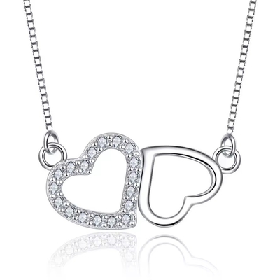 YASVITTI Valentijnsdagcadeau Luxe Ketting 925 Sterling Zilver Mode Klassieke Vrouwen Hart Ketting Juwelen