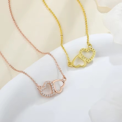 YASVITTI Valentijnsdagcadeau Luxe Ketting 925 Sterling Zilver Mode Klassieke Vrouwen Hart Ketting Juwelen