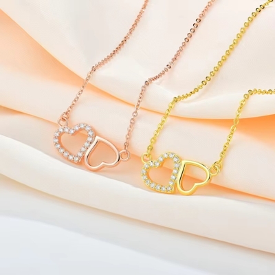 YASVITTI Valentijnsdagcadeau Luxe Ketting 925 Sterling Zilver Mode Klassieke Vrouwen Hart Ketting Juwelen