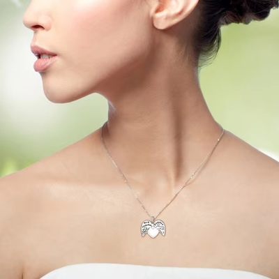YASVITTI 925 Sterling Zilveren Moeder Ik hou van je voor altijd Hart medaillon hanger halsketting voor vrouwen