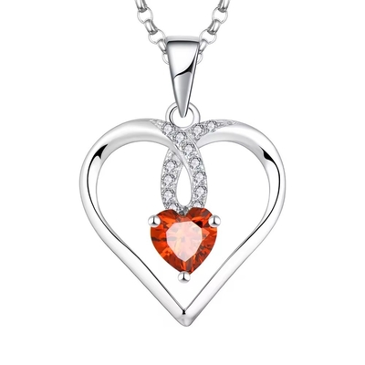 YASVITTI Hoge kwaliteit Glanzend hart 5A Zirconia halsketting Rhodium geplatte 925 Sterling zilver halsketting Juwelen