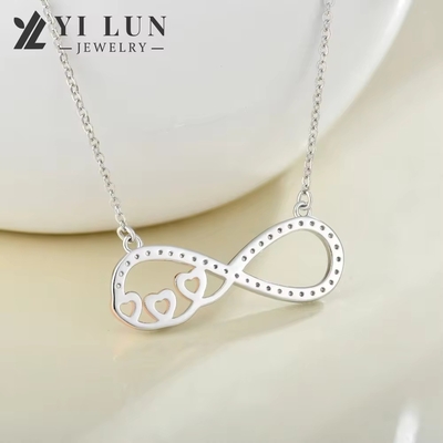 YASVITTI Groothandel Gepersonaliseerd High End Zilveren Ketting Rozen Goud Geplatte Hart Ketting Ketting voor Juwelen