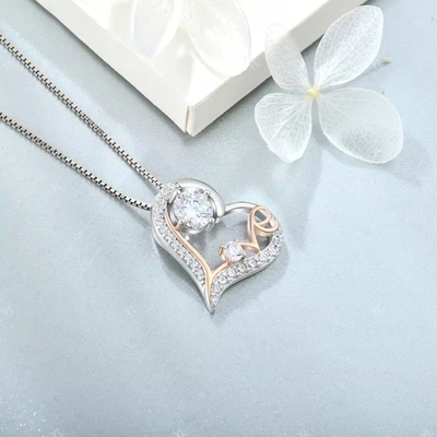 YASVITTI Ik hou van je Hart Hanger Halsketting Verjaardag Valentijnsdag Moedersdag Kerstmis Moeder Geschenken Sieraden