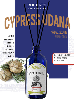 OEM CYPRESS UDANA Reed Diffuser Natuurglasfles Essentiële olie Aroma Rattan Sticks