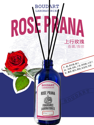 ROSE PRANA Reed Diffuser Aldehydes en Freesia voor natuurglasfles