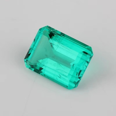 7*9mm Octogon Smaragd Gesneden Groen Synthetische Smaragd Steen Forever Eén Kleur Moissanite
