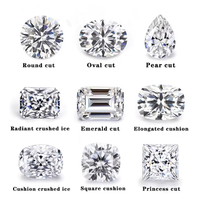 Smaragd gesneden EF Wit VVS Synthetische edelsteen losse Moissanite Diamant Voor Ringen