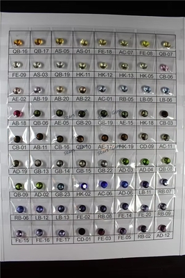 8*12 mm Kleur moissanite Oval bloedrood kristalglas Moissanite voor verlovingsringen