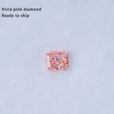 Rood Radiant Cut Diamant Loose Moissanite Juwelen Levend Roze Lab Groeide Diamanten Moissanite