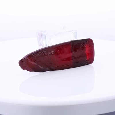 8# Rood Rubyn Synthetisch Corundum Ruwe voor Custom Antieke Moissanite Ring en Hanger