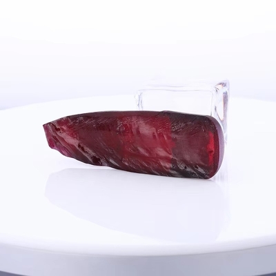 8# Rood Rubyn Synthetisch Corundum Ruwe voor Custom Antieke Moissanite Ring en Hanger