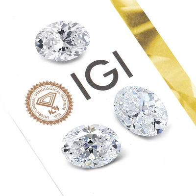Grote grootte 5ct Oval gesneden CVD E F VS1 VS2 IGI Laboratorium gegroeid losse diamanten Groothandel