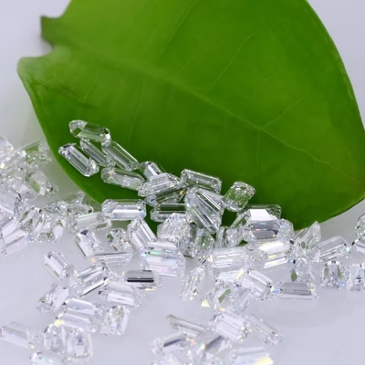 3 karaat Kleine grootte Smaragd gesneden Vvs Lab gegroeid Diamant Melee Moissanite voor sieraden