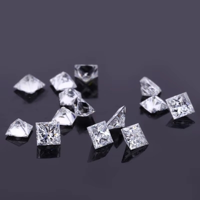 Princess Cut 1.4*1.4-4*4mm Melee HPHT DEF VS Vierkant Lab Created Diamonds Moissanite