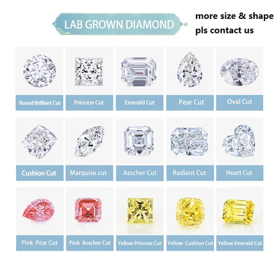 DEF VS Wit Kleur Lab Groeide Diamanten Moissanite Losse Marquise Moissanite Kussen Snijding 3*3-5*5m