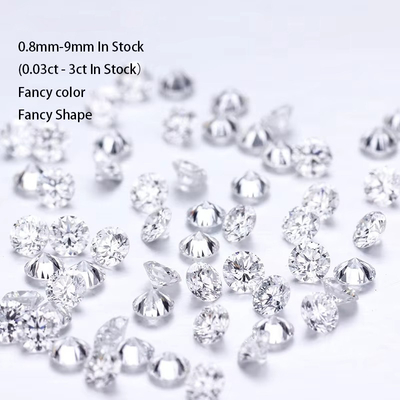 0.8-3.3mm Ronde briljante gesneden man gemaakt diamant Moissanite DEF VVS VS Lab gegroeide diamant