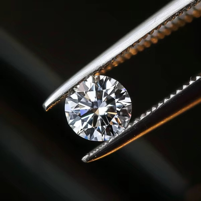 5mm-20mm VVS1 Wit rond gesneden losse Moissanite steen warmtebehandeld voor stud oorbellen