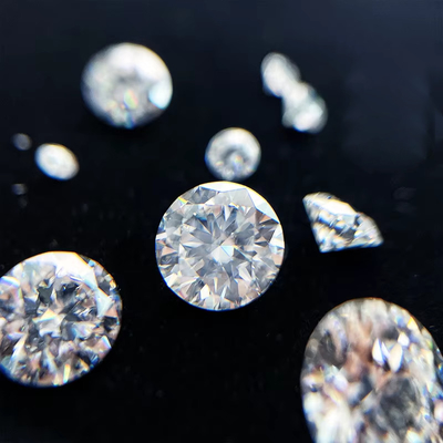 5mm-20mm VVS1 Wit rond gesneden losse Moissanite steen warmtebehandeld voor stud oorbellen