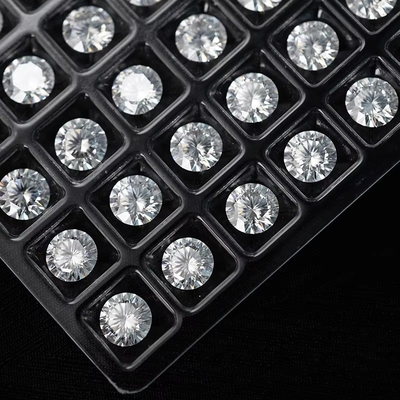 5mm-20mm VVS1 Wit rond gesneden losse Moissanite steen warmtebehandeld voor stud oorbellen