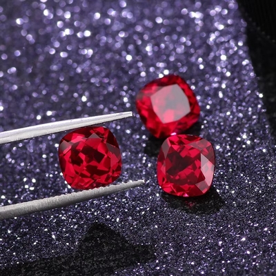 Gecertificeerd Pigion Bloed Kussen Gevels Gesneden Groeide losse Ruby Edelsteen Voor Ring
