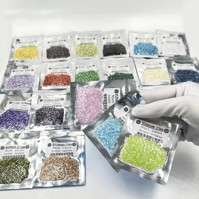 Witte ronde machine gesneden synthetische kubische Zirconia Cz steen voor verlovingsringen