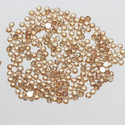 Roos gesneden kubische zirconia moissanite ronde briljante gesneden edelsteen warmtebehandeling toegepast
