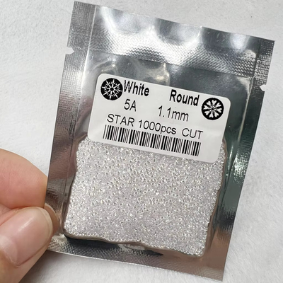 5A Kwaliteit 1000 stuks/zak 1 mm - 3,0 mm Steen Edelstenen Witte Kubische Zirconia Voor Juwelen