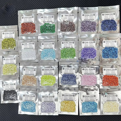 Ovale verlovingsringen Moissanite Zirconia Losse edelstenen Kleuren Ronde Synthetische kubische Zirconia