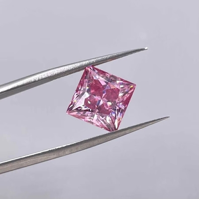 Prinses Cut Levendige Gele Mosanita VVS Loze Smaragd Moissanite Diamant Moissanite Ringen Roze Moissanite Belofte Ring