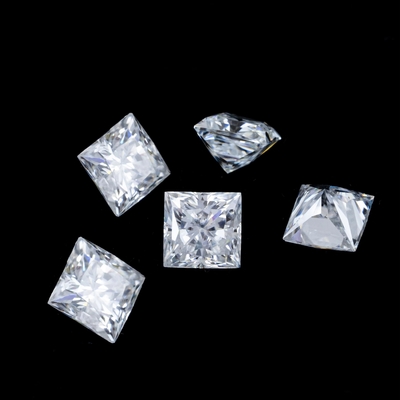 Prinses Groen Geel Roze Moissanite Steen VVS Loose Kussen Mosanita Diamant roosgoud moissanite verlovingsringen