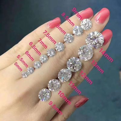 Groothandel mossanite Pass Diamant Test GRA Stones D Kleur Ronde Vorm Diamant Losse Moissanite moissanite hoop oorbellen