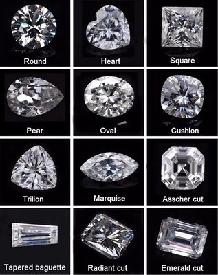 Fabrikanten Groothandel moissanite losse steen Diamant Test GRA ronde diamant losse moissanite stenen voor sieraden