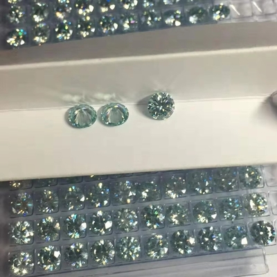 Groothandel laboratorium gemaakt wit geel rood roze zwart blauw diamant rond briljant los gesneden moissanite voor sieraden