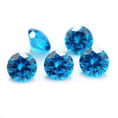 Groothandel 3A Kleuren CZ Stenen Ronde Snijd 3.0mm-9.0mm Kubische losse Moissanite Diamant Voor zilveren sieraden