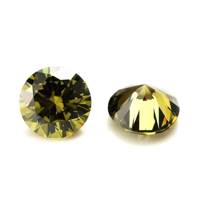 Synthetische kubische Zirconia losse edelstenen voor sieraden Geburtssteen Ronde snij 4mm-10mm