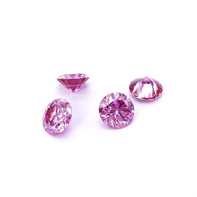 GRA-certificaat Roze kleur 3 mm tot 12 mm Moissanite Diamant VVS1 Ronde Briljante los gesneden Moissanite stenen