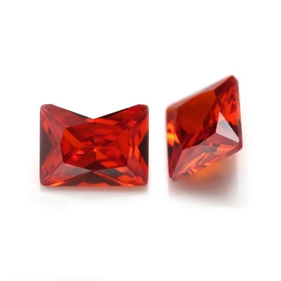 Fabriek Groothandel Edelstenen Kleur Moissanite Rechthoek 3A 5A losse Kubische Zirconia Stenen 4ct Voor Moissanite Ring