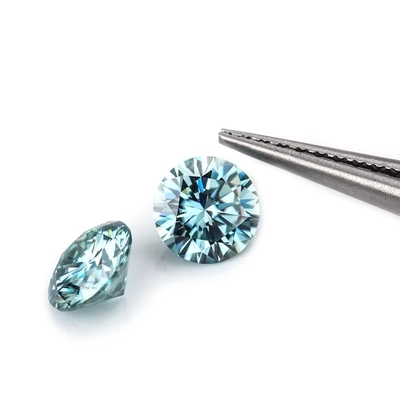 Groothandel GRA Moissanite Grijs Roze Geel Champagne Blauw Groen Ronde los gesneden moissanite diamant voor sieraden