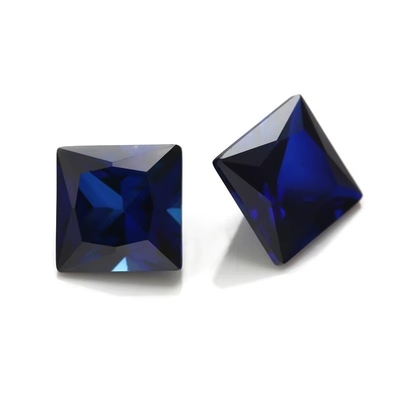 Edelstenen Synthetische 34# Safir Vierkante 1,5x1,5mm-10x10mm Korund losse edelsteen voor ringen vvs moissanite maat hanger
