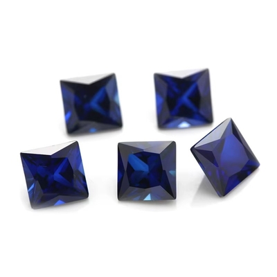 Edelstenen Synthetische 34# Safir Vierkante 1,5x1,5mm-10x10mm Korund losse edelsteen voor ringen vvs moissanite maat hanger