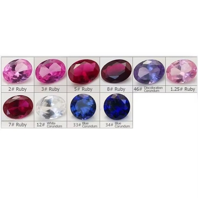 Edelstenen Synthetische 34# Safir Vierkante 1,5x1,5mm-10x10mm Korund losse edelsteen voor ringen vvs moissanite maat hanger