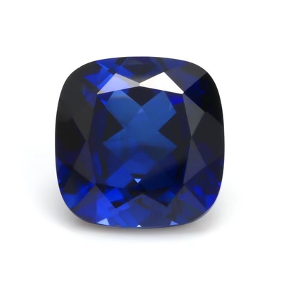 Unieke Moissanite Synthetische Saffira Steen Kussen Snij 34# Blauw Corundum losse edelsteen Voor sieraden maken
