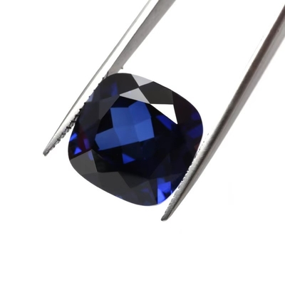 Unieke Moissanite Synthetische Saffira Steen Kussen Snij 34# Blauw Corundum losse edelsteen Voor sieraden maken