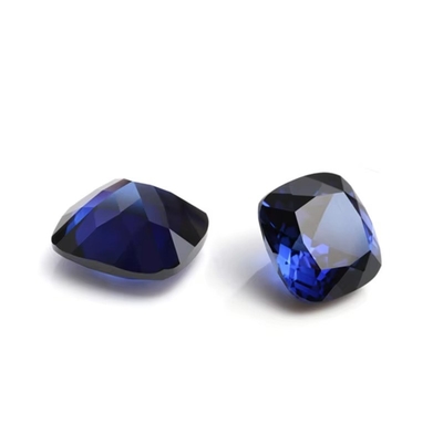 Unieke Moissanite Synthetische Saffira Steen Kussen Snij 34# Blauw Corundum losse edelsteen Voor sieraden maken